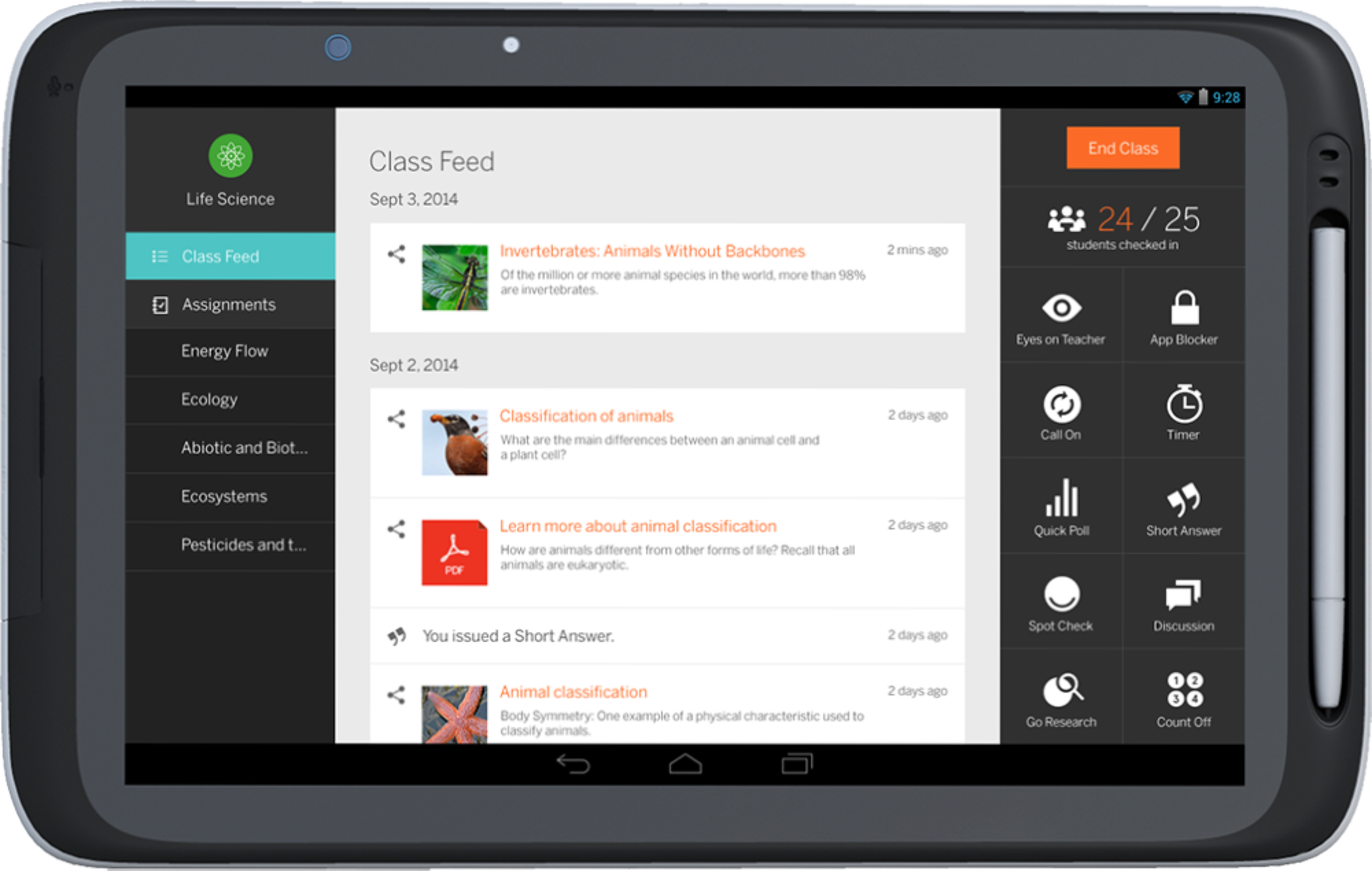 Amplify Teacher Feed Main